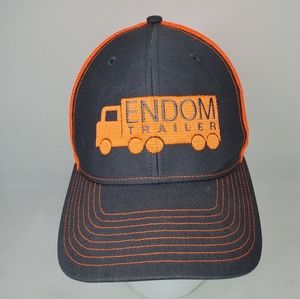 ENDOM TRAILER Logo Truckers Hat Snapback, Mesh Back Baseball Cap, Short Snap Str